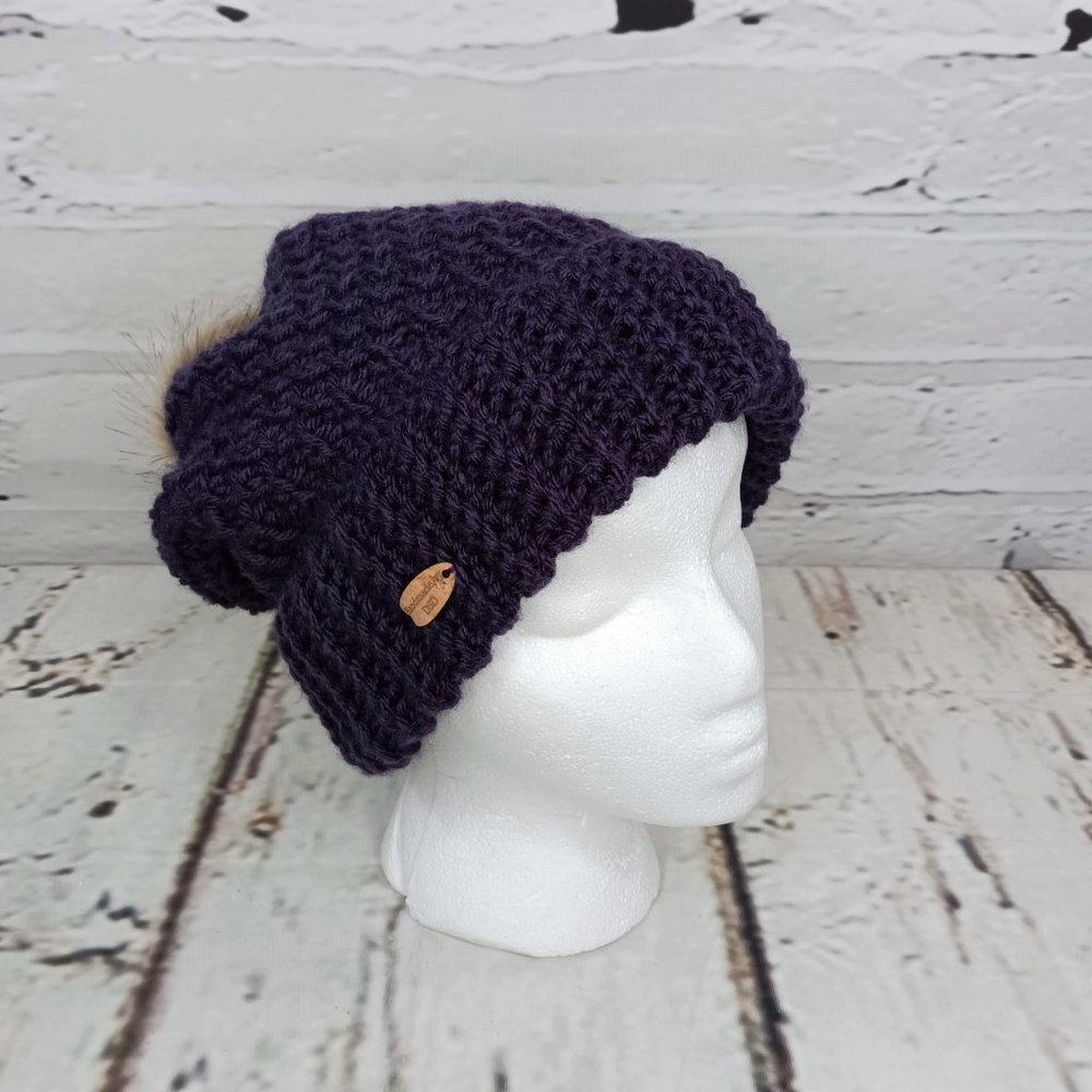 Duncan Street Designs Back in Brugge Handcrafted Slouchy Hat - Picture 3 of 6